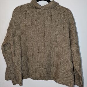 Thick Turtle NeckTan Sweater
